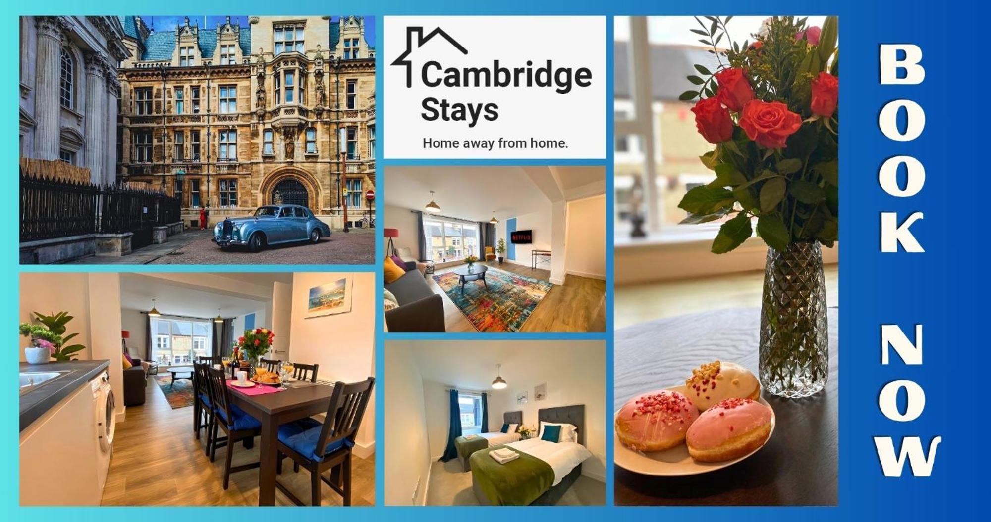 Cambridge Stays Riverside Apart Hotel With 2Br Flats At The City Centre-Parking-Balcony CBG Exterior foto
