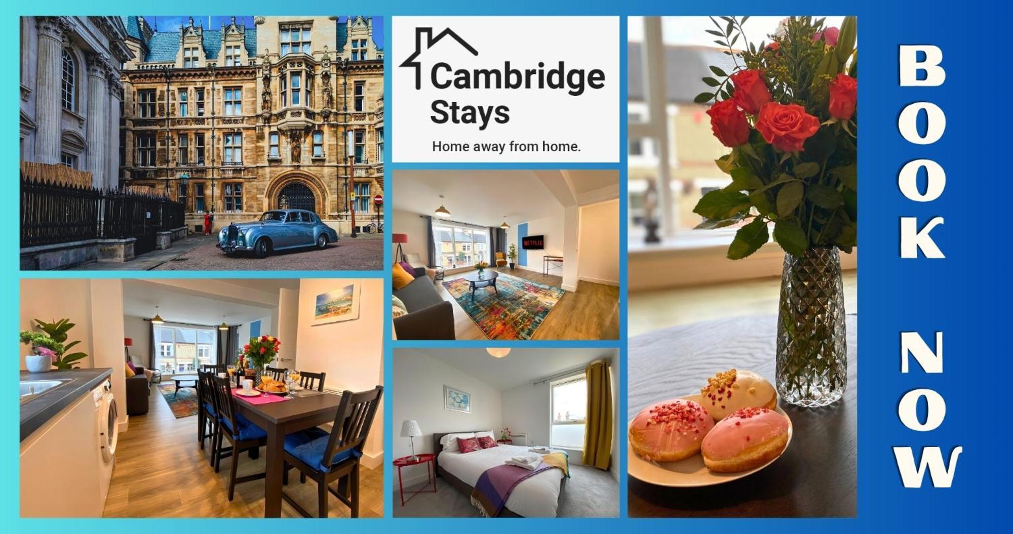 Cambridge Stays Riverside Apart Hotel With 2Br Flats At The City Centre-Parking-Balcony CBG Exterior foto